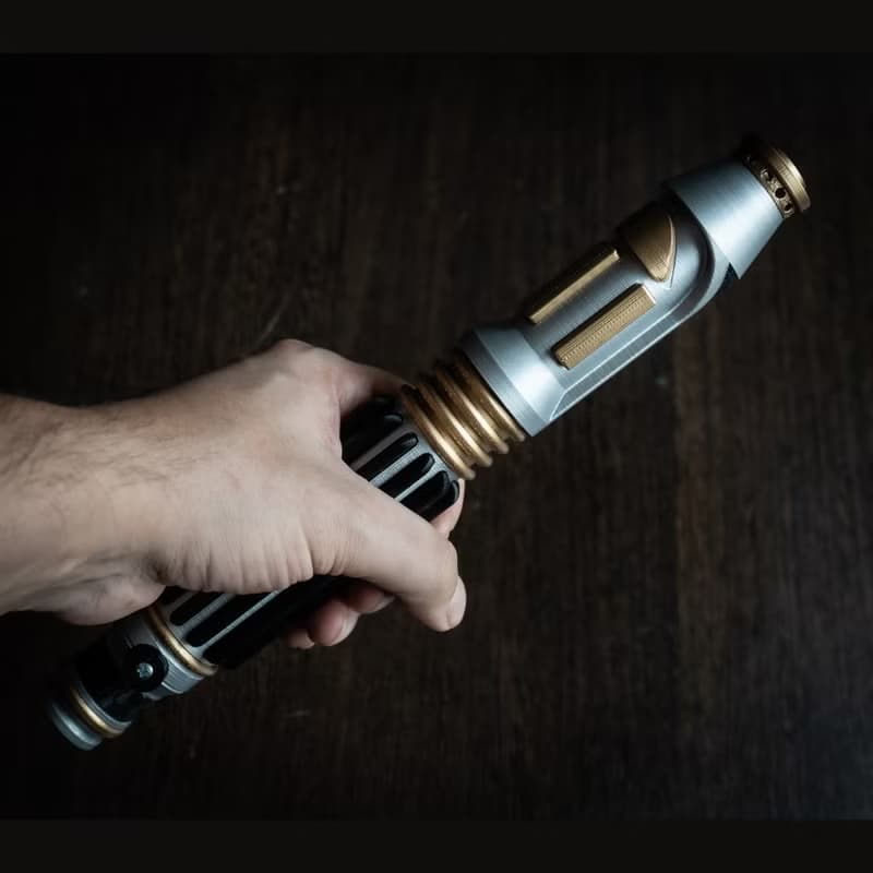 Star Wars Inspired Bridal Bouquet Holder | Wedding Bouquet Mace Windu Lightsaber