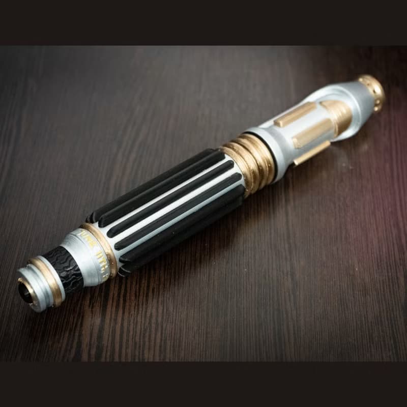 Star Wars Inspired Bridal Bouquet Holder | Wedding Bouquet Mace Windu Lightsaber