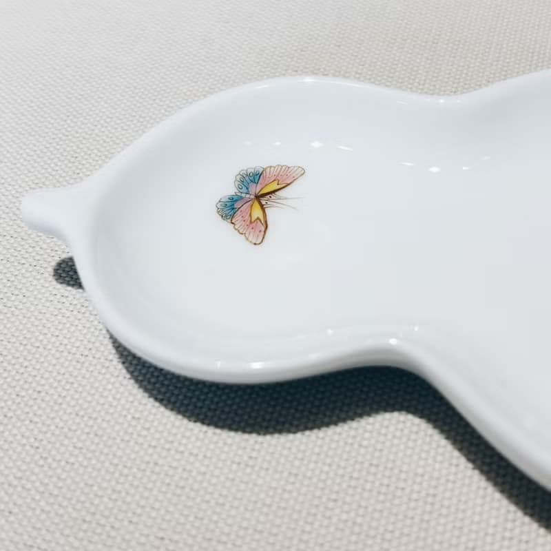 自慢監製 不言美器 釉中彩 葫蘆 杯托