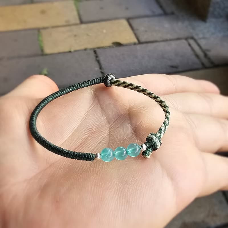 邊織 | 設計款 | 元素搭配 | 手鍊 | 腳鍊 | 協調綠