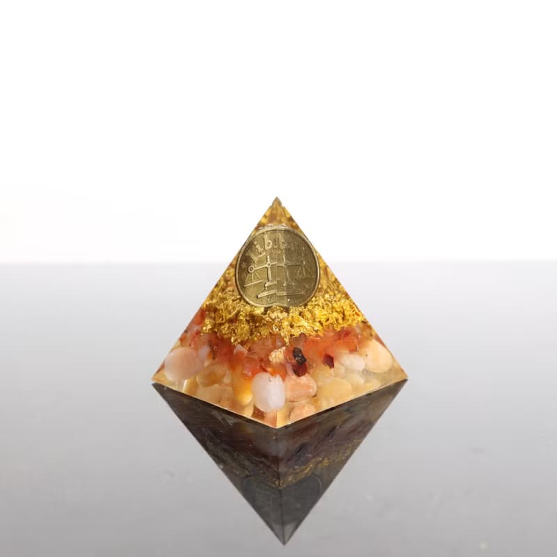 【母親節禮物】星座系列天秤座奧剛金字塔Orgonite水晶療癒開運祝