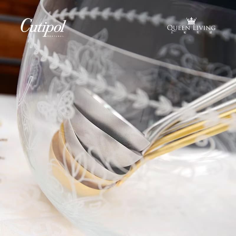 葡萄牙 Cutipol MOON系列霧金21cm醬料杓