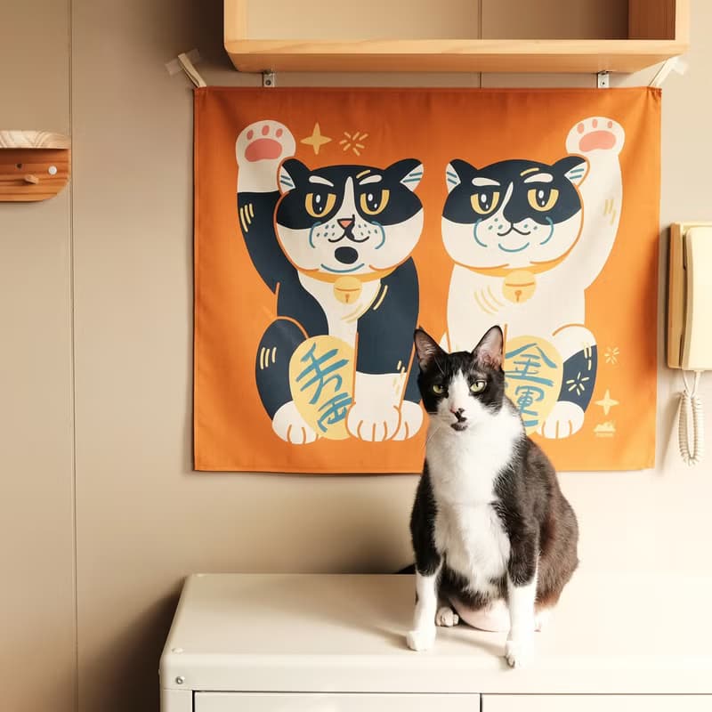 招財貓島民掛布 / 炭吉姆吉
