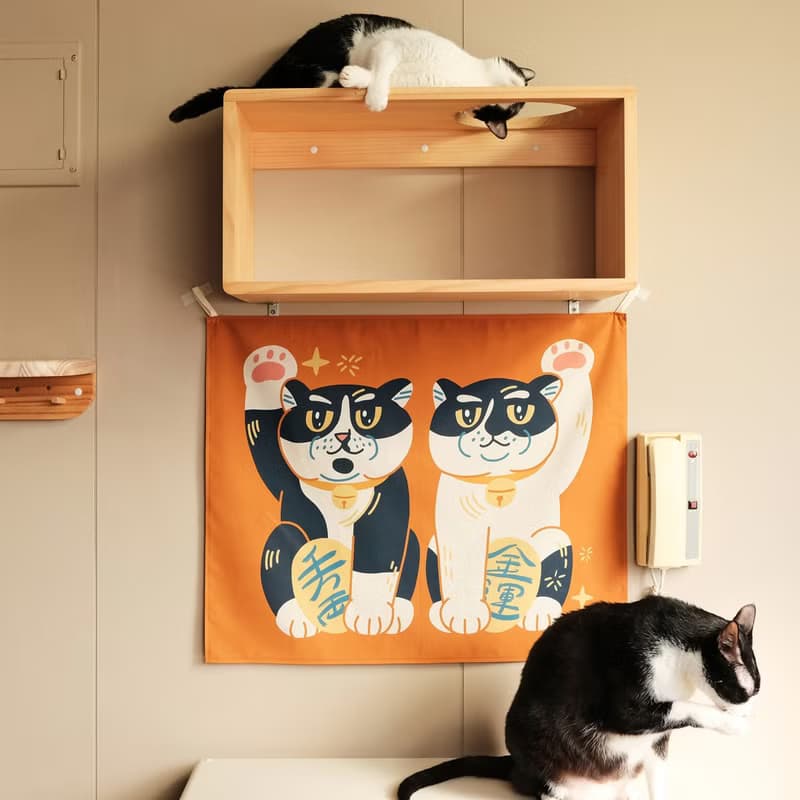 招財貓島民掛布 / 炭吉姆吉