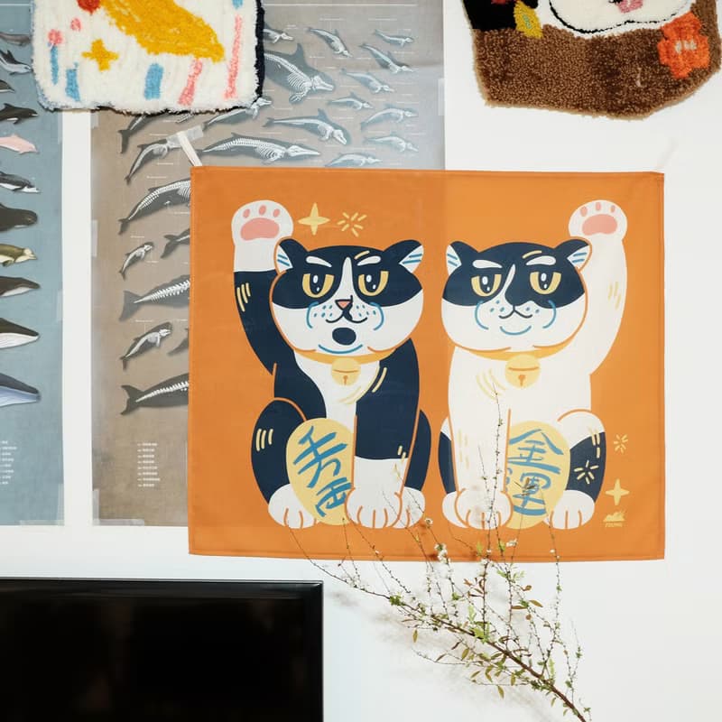 招財貓島民掛布 / 炭吉姆吉