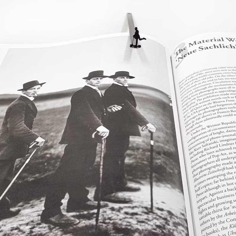 Skater Gentleman Metal Bookmark – Minimalist Silhouette Design
