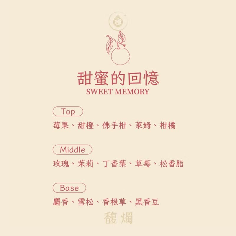 甜蜜的回憶 | 莓果柑橘香氛融蠟塊 悠享版 | 甜美果香氛圍