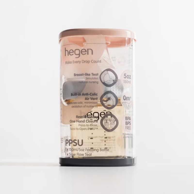 hegen 金色奇蹟PPSU多功能方圓型寬口奶瓶 (單入)-150ml