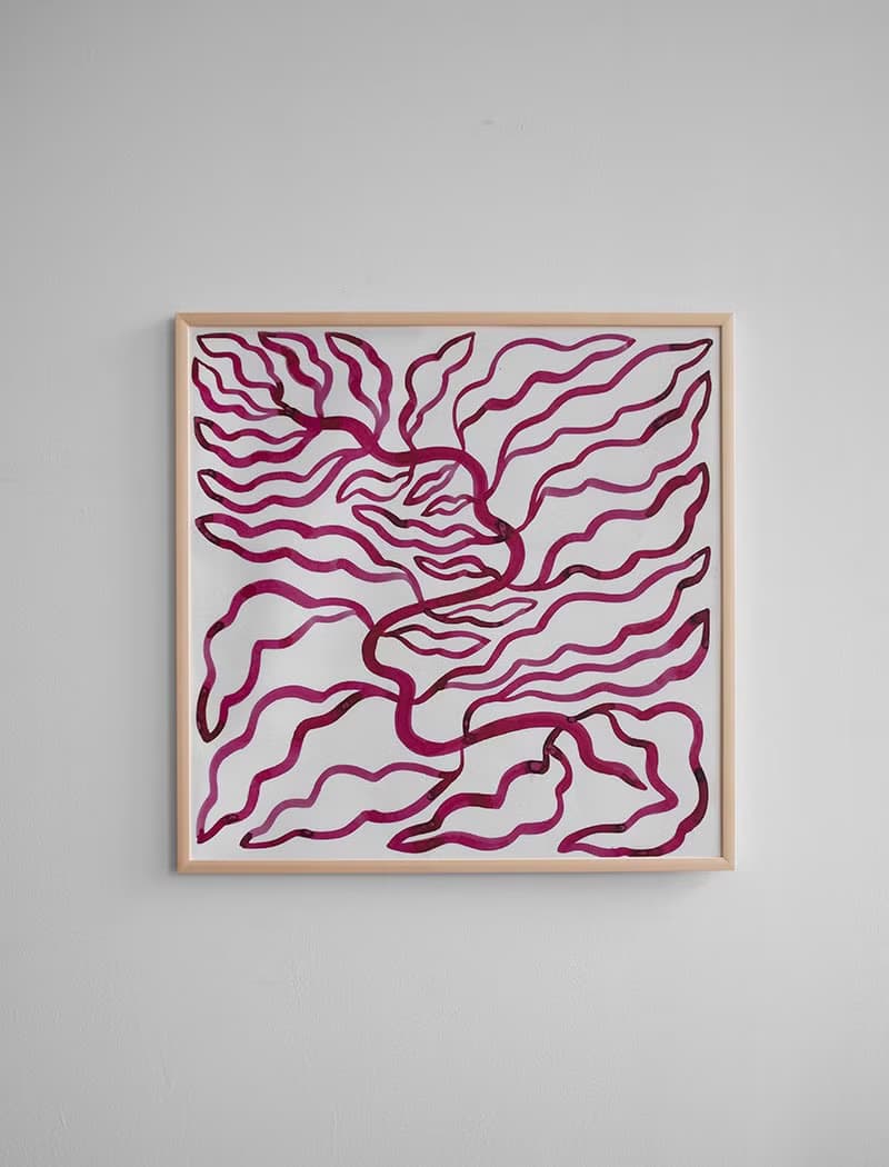 Linnéa Andersson - 瑞典藝術家設計海報 PINK AQUARELLE POSTER