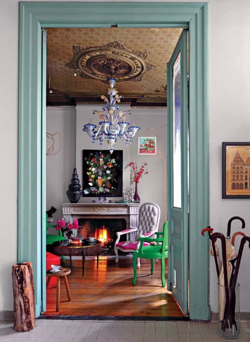 花瓶裡的罌粟花花束靜物馬蒂斯啟發室內裝飾