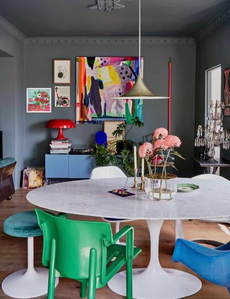 花瓶裡的罌粟花花束靜物馬蒂斯啟發室內裝飾