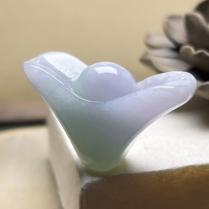 春帶彩翡翠元寶擺飾 | 天然緬甸玉A貨翡翠 | 送禮