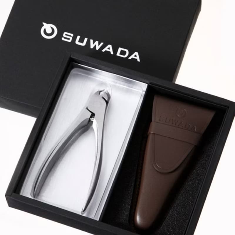 SUWADA日本職人指甲剪-經典款L-真皮收納禮盒組