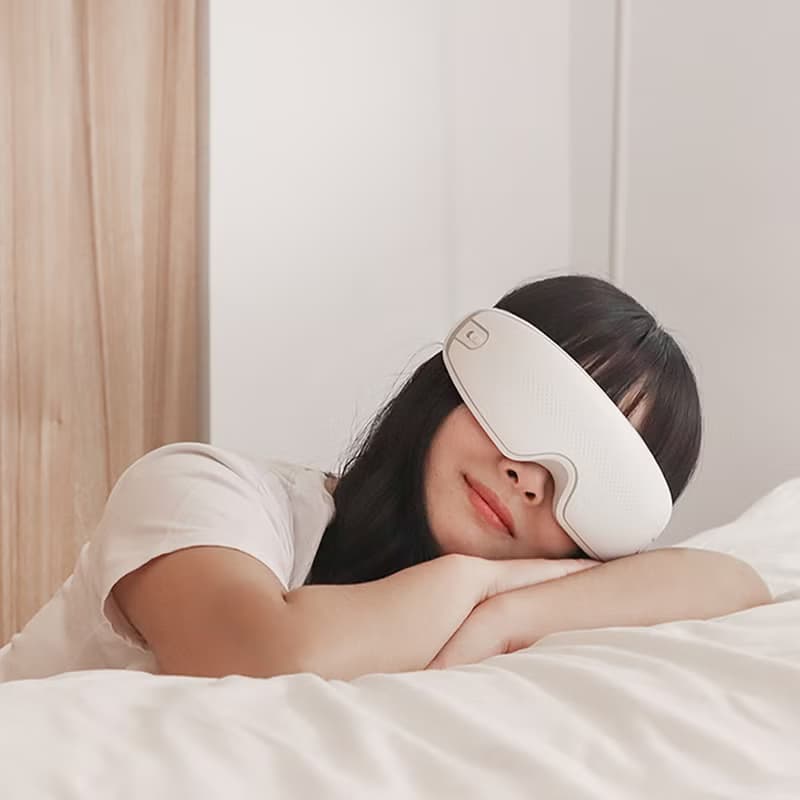 【熱敷好眠_眼睛疲勞】雙層氣壓按摩眼罩 按摩 熱敷眼罩 眼睛保養