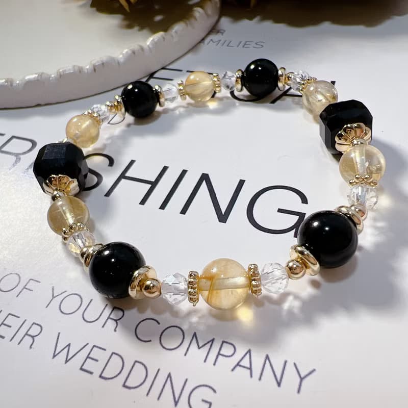 黃水晶 | 黑瑪瑙