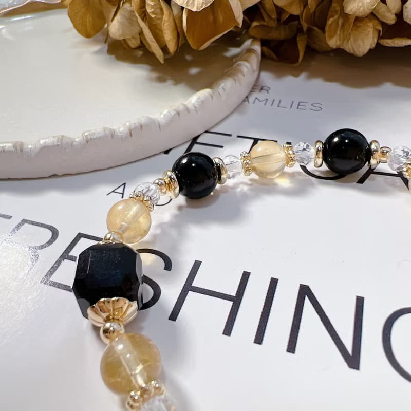 黃水晶 | 黑瑪瑙
