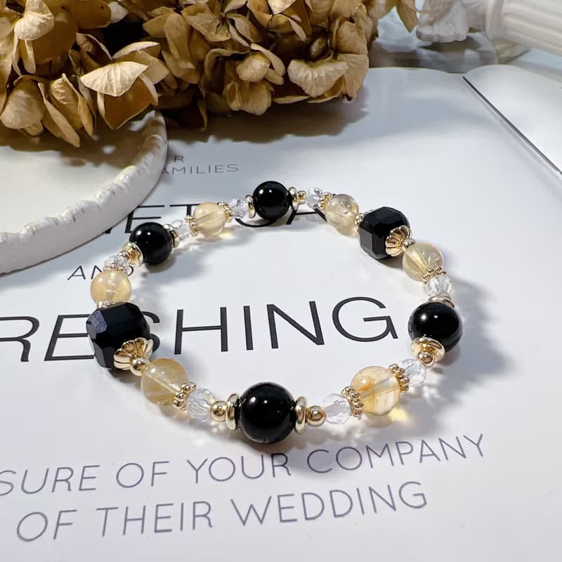 黃水晶 | 黑瑪瑙