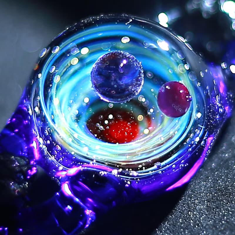 【原創宇宙琉璃手鍊】日本銀河玻璃手鍊聖誕星空送禮生日飾品禮物