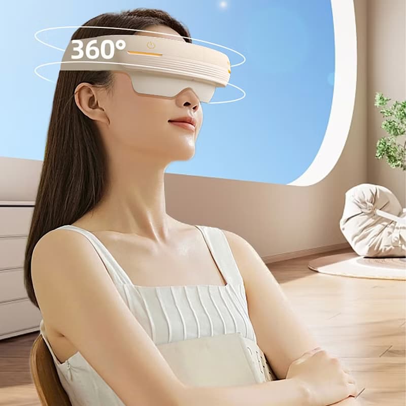【免運】 和正頭眼一體按摩器頭部眼部一體氣囊包裹按摩助眠熱敷