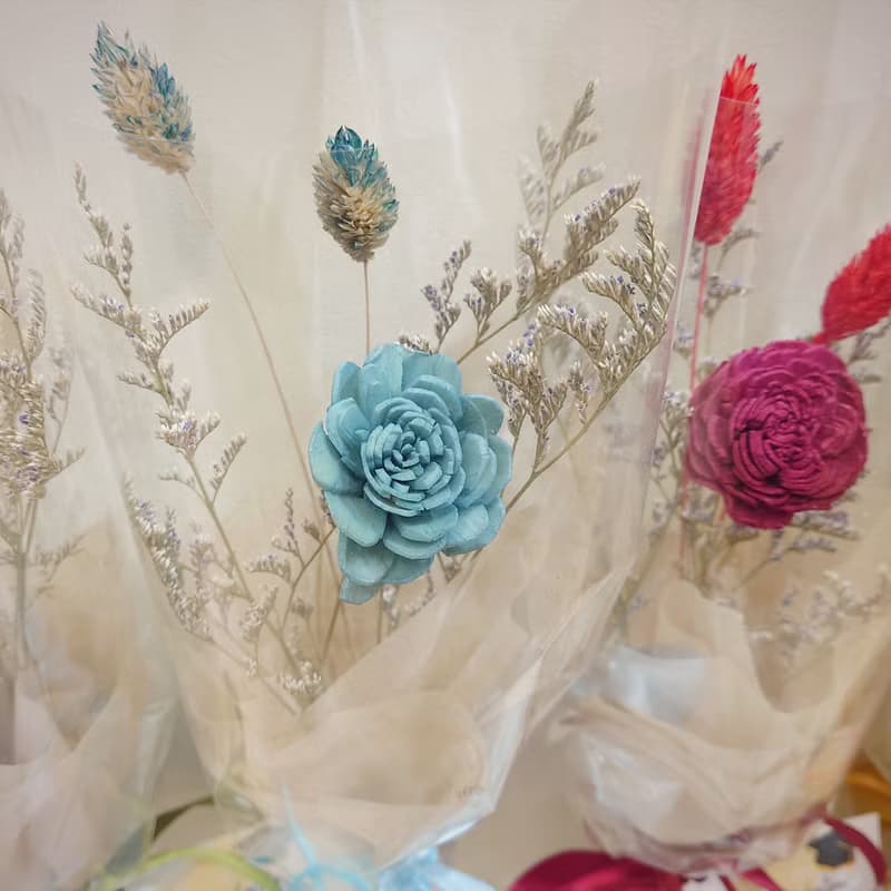 逆光香氛索拉花單枝花束 /畢業花束/永生花/乾燥花束/花束