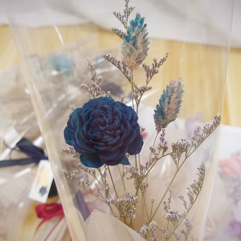 逆光香氛索拉花單枝花束 /畢業花束/永生花/乾燥花束/花束