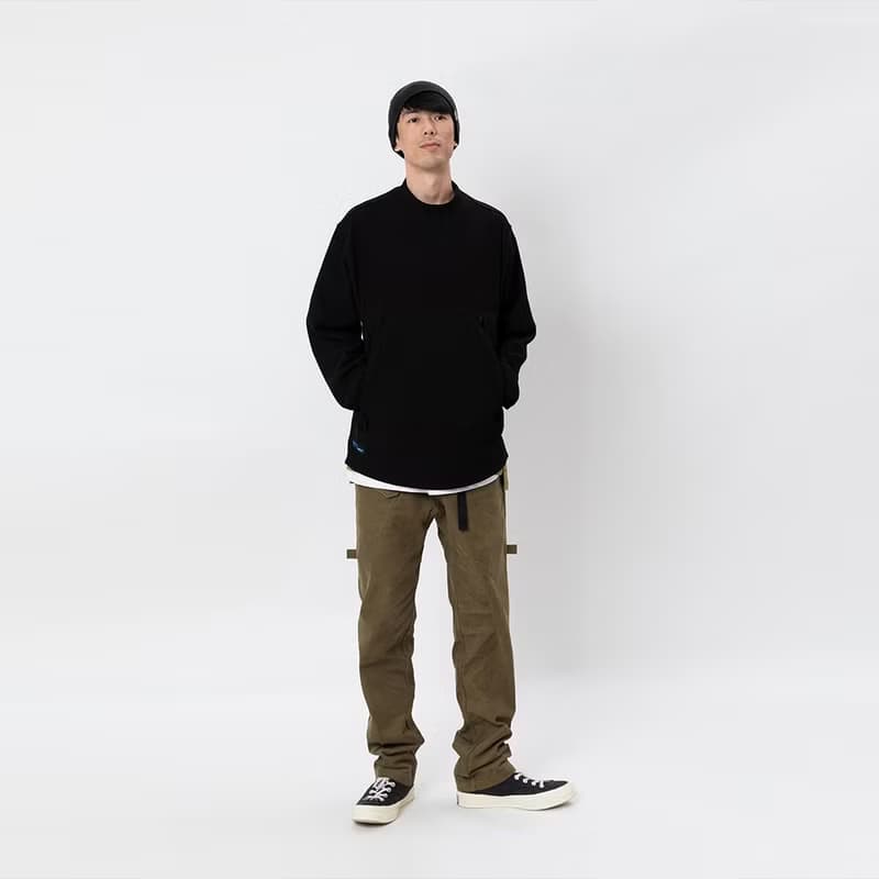 Corduroy Trousers山系調節腰帶仿燈芯絨工裝寬松微彈長褲