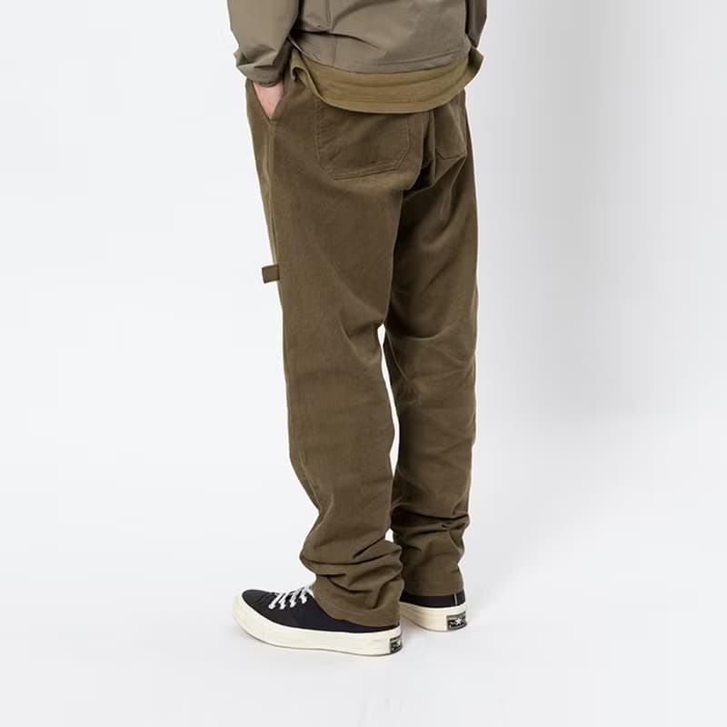 Corduroy Trousers山系調節腰帶仿燈芯絨工裝寬松微彈長褲