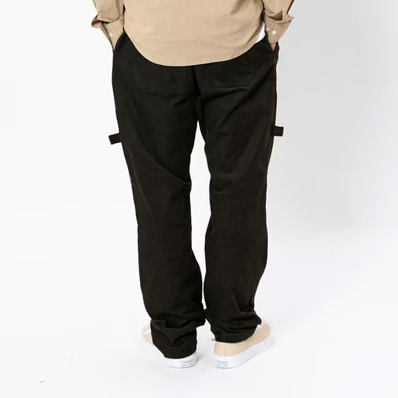 Corduroy Trousers山系調節腰帶仿燈芯絨工裝寬松微彈長褲