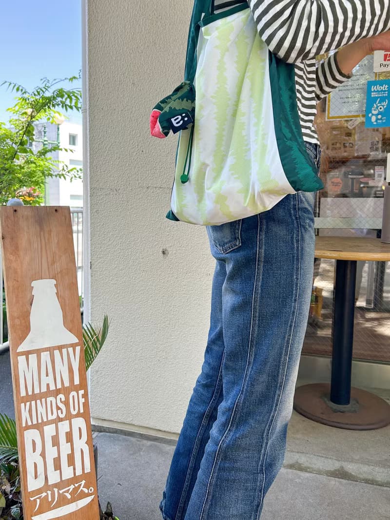 西瓜圖案收納折疊環保袋超市購物袋