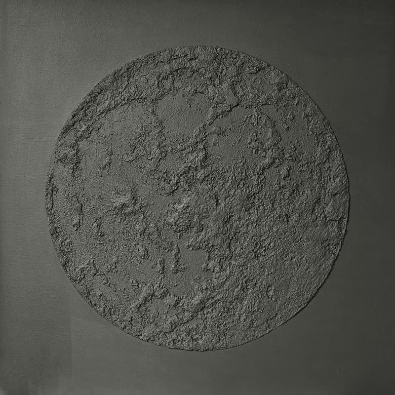 Gray Moon Painting  | Moon Painting Gray | Moon Wall art | Moon Art | Gray Moon