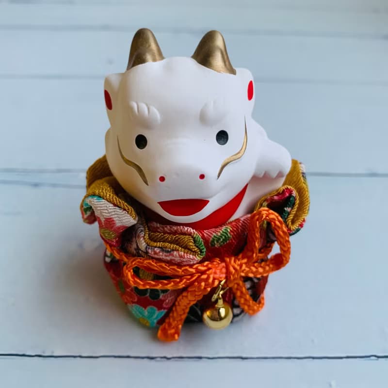 錦彩招福龍-和服-生肖吉祥物(龍)