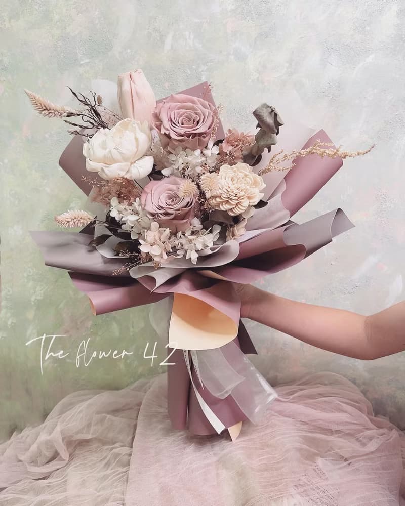 /The flower 42/煙燻玫瑰永生花束