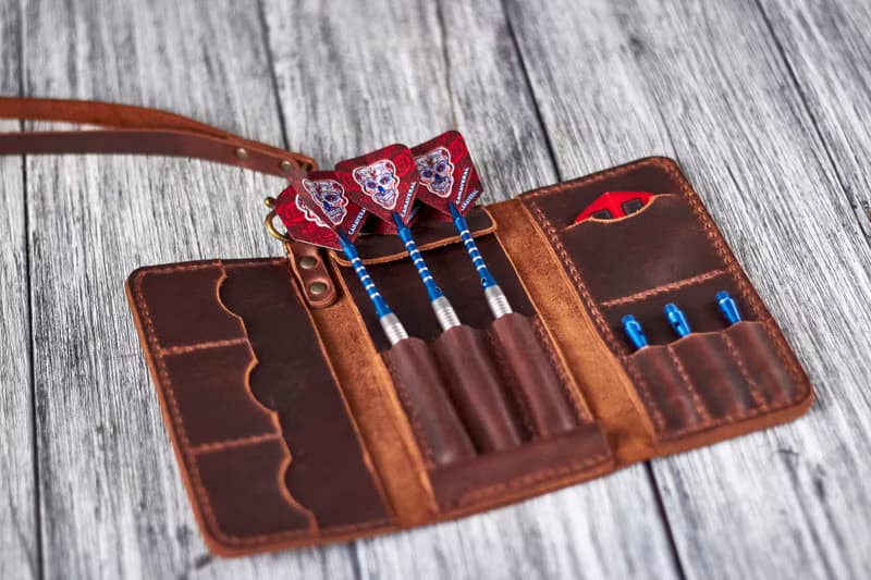 Personalized Leather Darts Case, Dart Player Gift