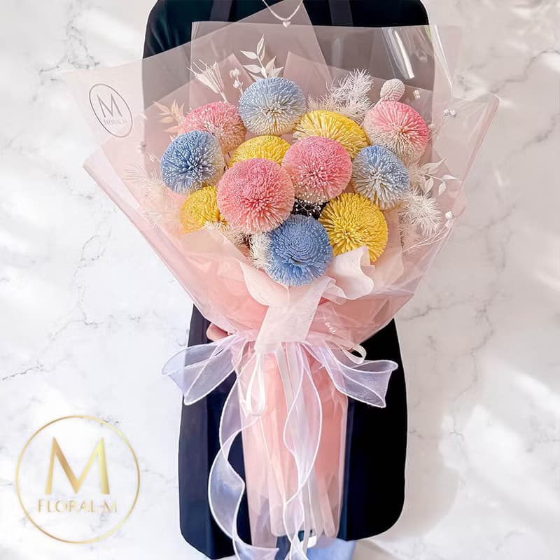 Make a wish夢幻彩虹泡泡擴香花束(贈送5ml香氛油)