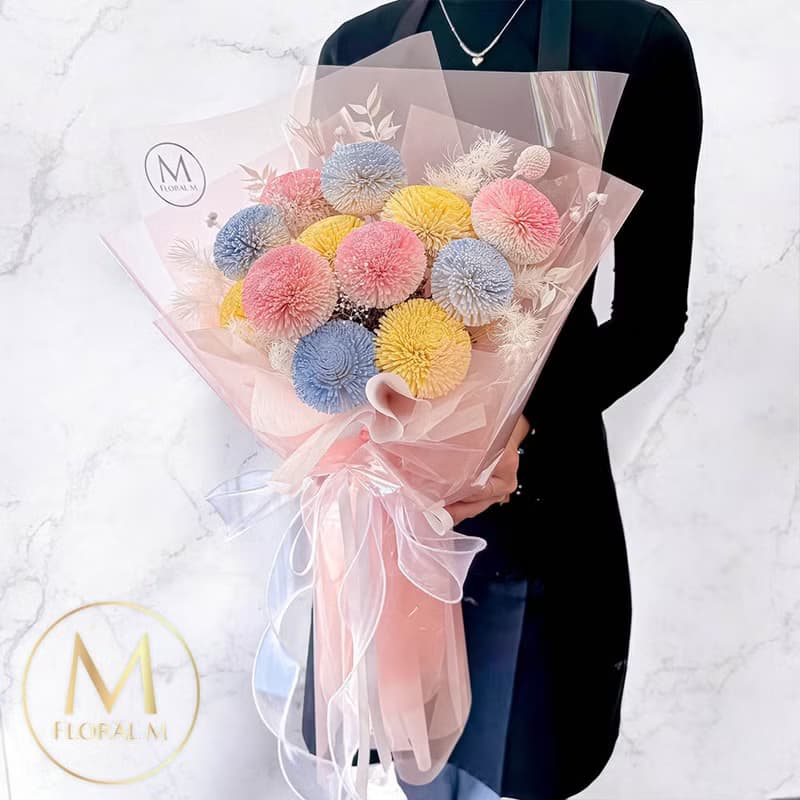 Make a wish夢幻彩虹泡泡擴香花束(贈送5ml香氛油)