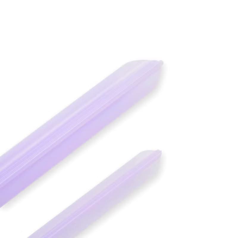 【吸吸管】-Trans-Violet-  打開清洗、捲曲收納、直接戳膜好方便