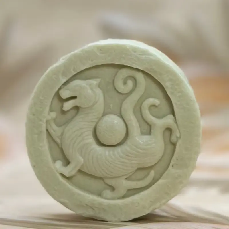 草本古風神獸平安皂(白虎) 草本手工皂 植物萃取搭配精油香氛