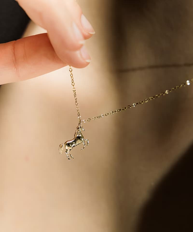 Korea's most popular product Lucky Unicorn Necklace 14k