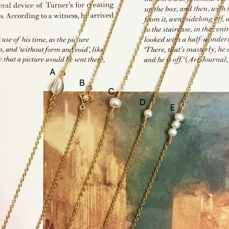 訂製款 14KGF 14K包金珍珠細手鍊 珍珠手鍊