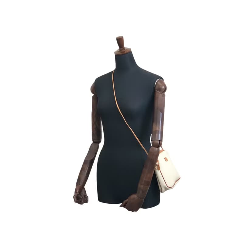 【 日本直送　名牌中古包 】Christian Dior クリスチャン ディオール ロゴ ショルダーバッグ ホワイト キャンバス vintage xi7jwf