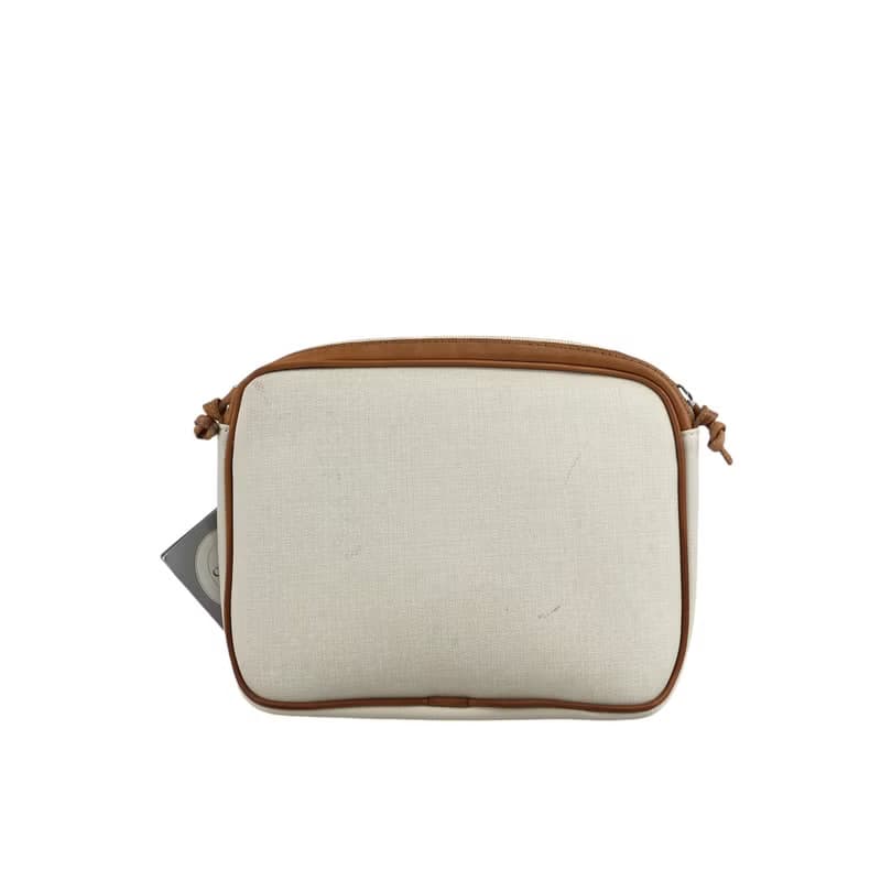 【 日本直送　名牌中古包 】Christian Dior クリスチャン ディオール ロゴ ショルダーバッグ ホワイト キャンバス vintage xi7jwf