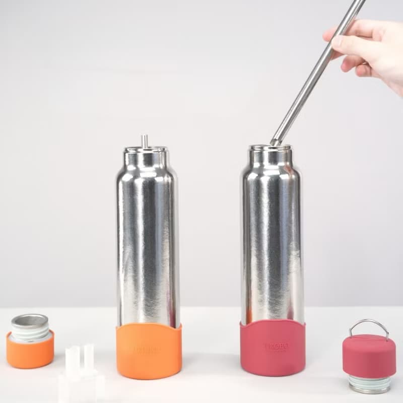 【贈配件】經典袋鼠瓶2代 520ml 贈茶隔&粗吸管&吸管套&吸管瓶刷