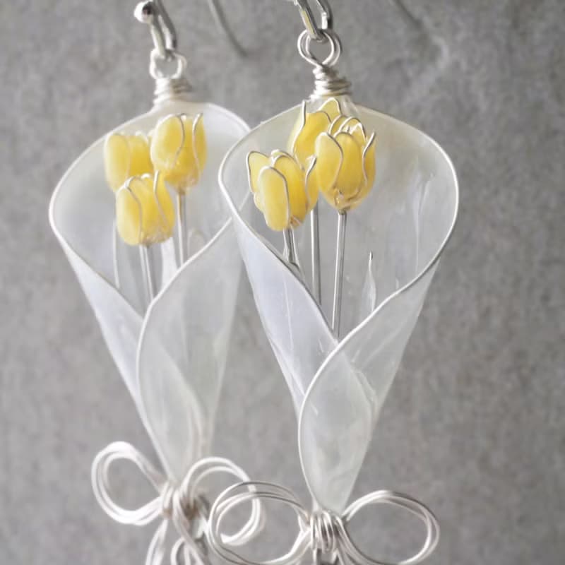 チューリップbouquet イヤリング/ピアス