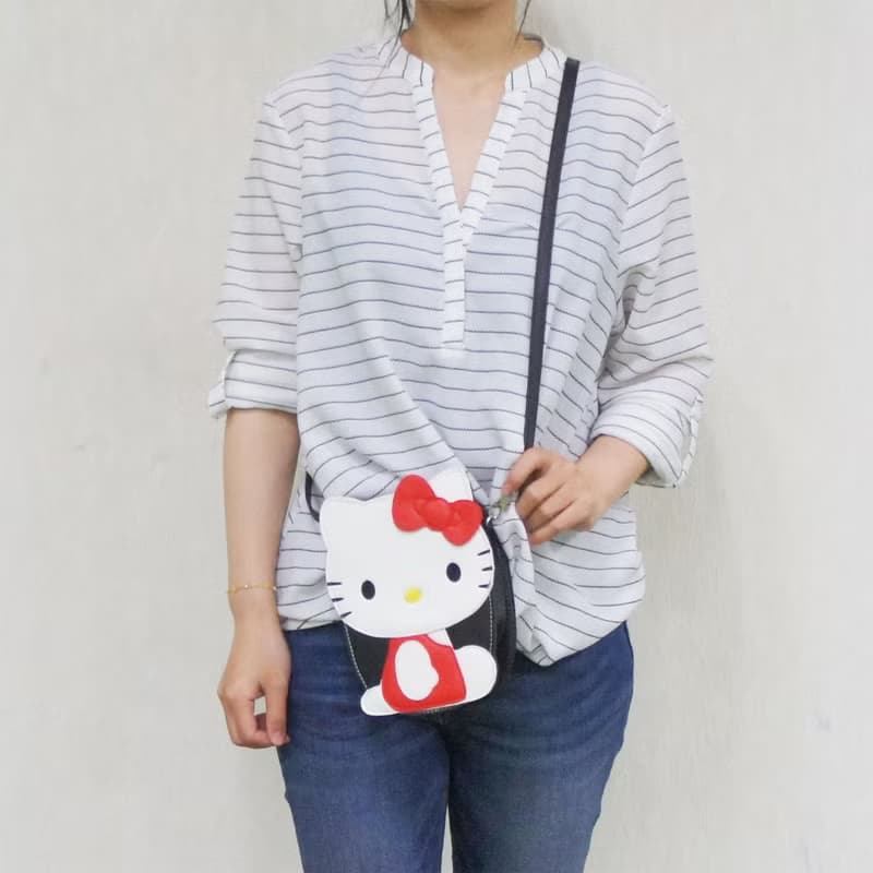 Hello Kitty x 酷樂村童趣造型斜背包/手機包  三麗鷗正版授權