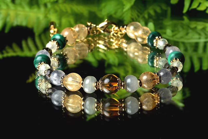 【神山晶礦】 秘魯日落雨林/緬甸琥珀/孔雀石/黃水晶/翡翠/茶晶/