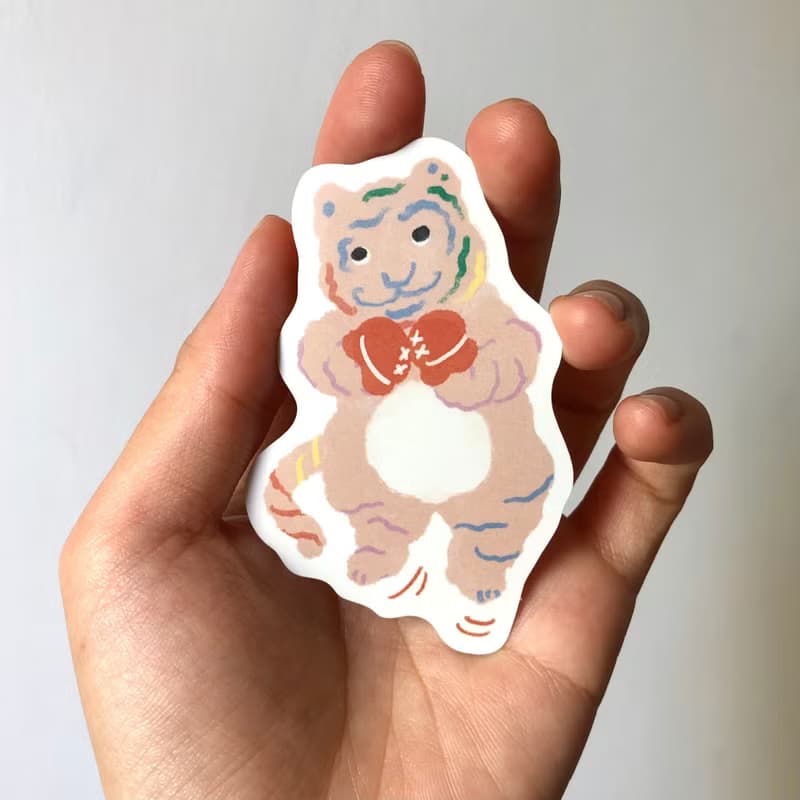 家虎的日常系列 | 防水大貼紙 | 8款