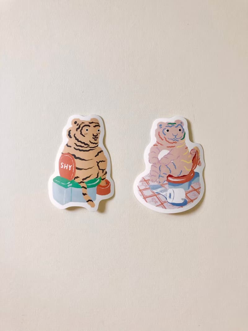 家虎的日常系列 | 防水大貼紙 | 8款