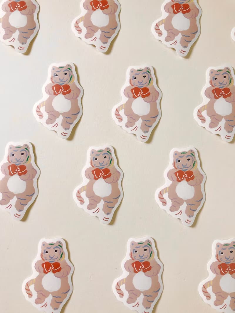 家虎的日常系列 | 防水大貼紙 | 8款