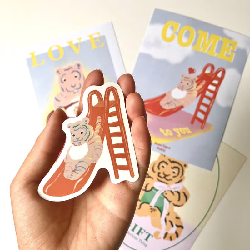 家虎的日常系列 | 防水大貼紙 | 8款