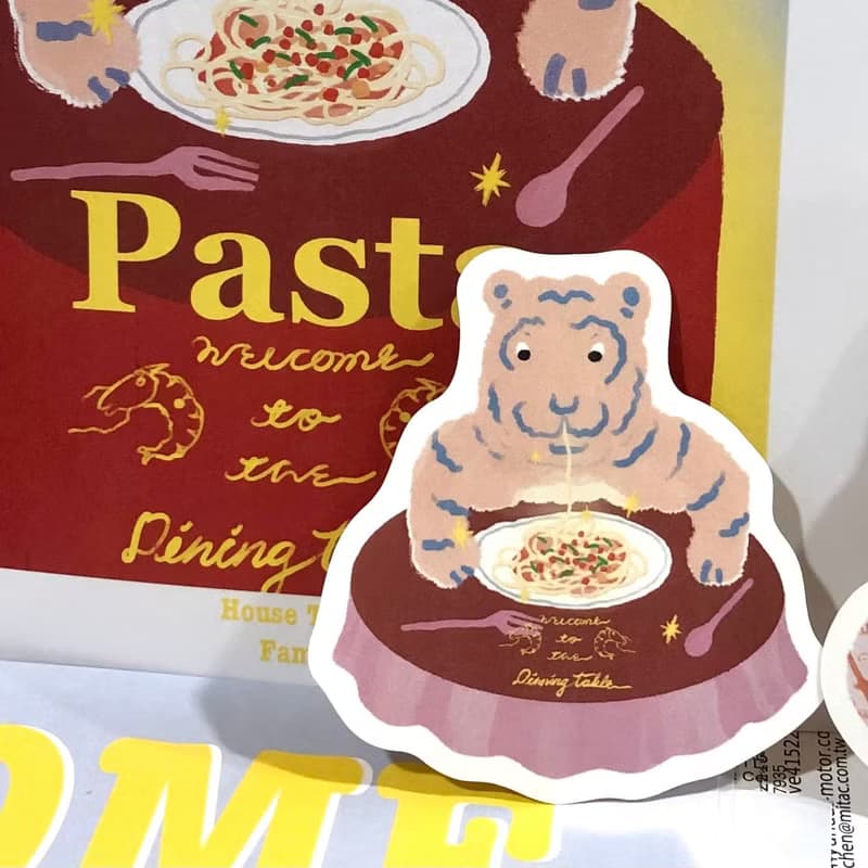 家虎的日常系列 | 防水大貼紙 | 8款